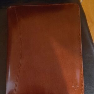 Vintage Franklin Covey Brown Leather Portfolio